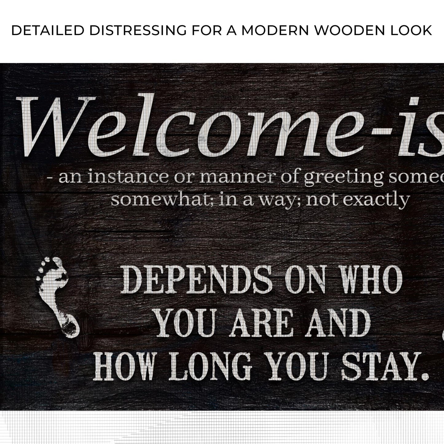 Welcome-ish Funny Home Canvas Sign