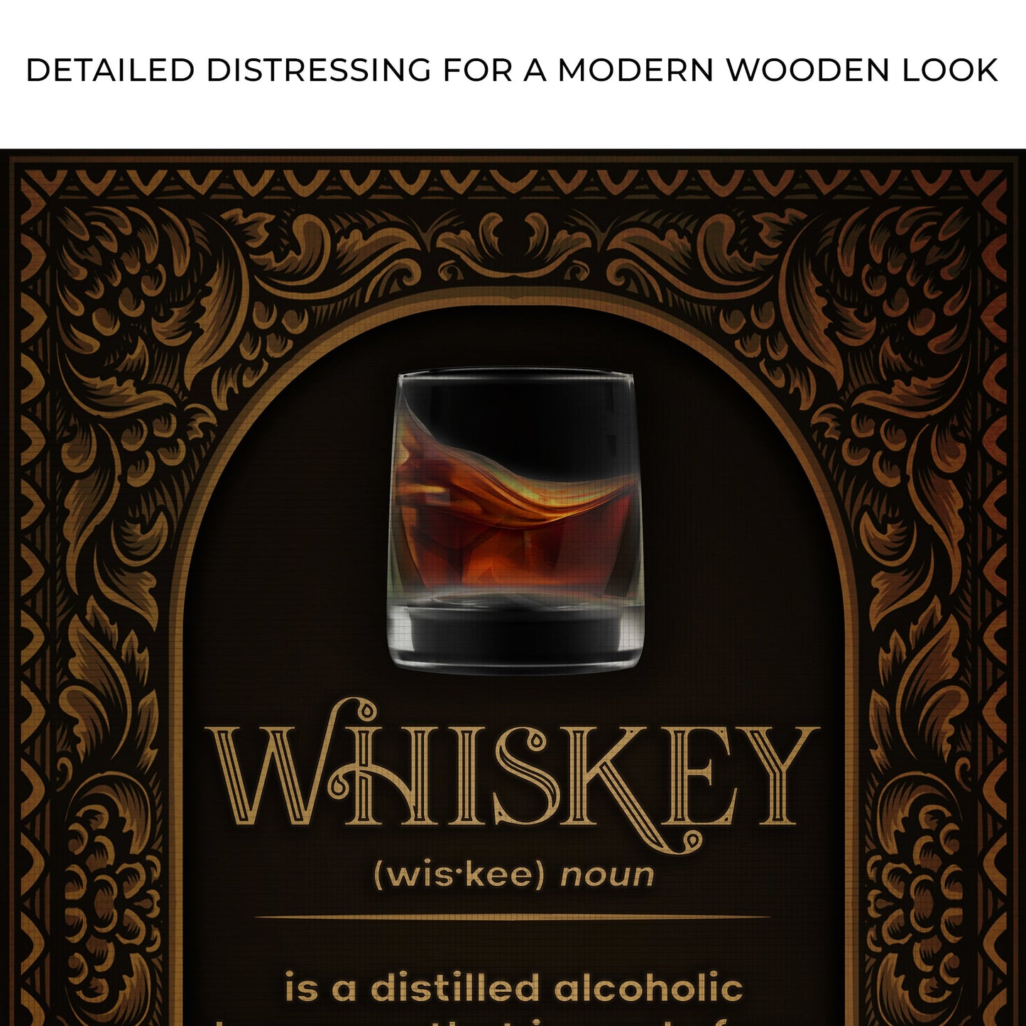 Whiskey Definition Canvas Wall Art