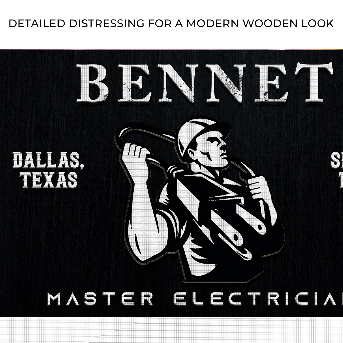 Master Electrician Canvas Sign