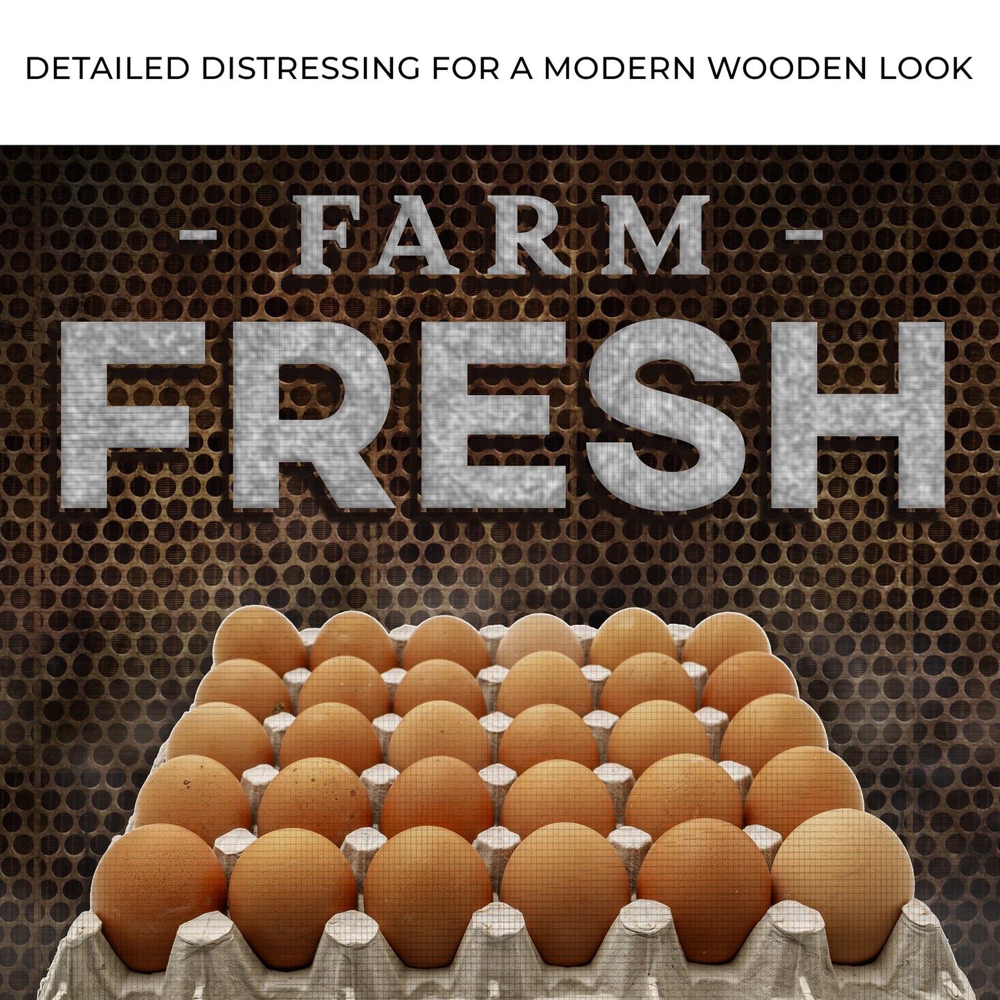 Farm Fresh Eggs Sign Canvas Wall Art