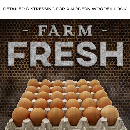 Farm Fresh Eggs Sign Canvas Wall Art