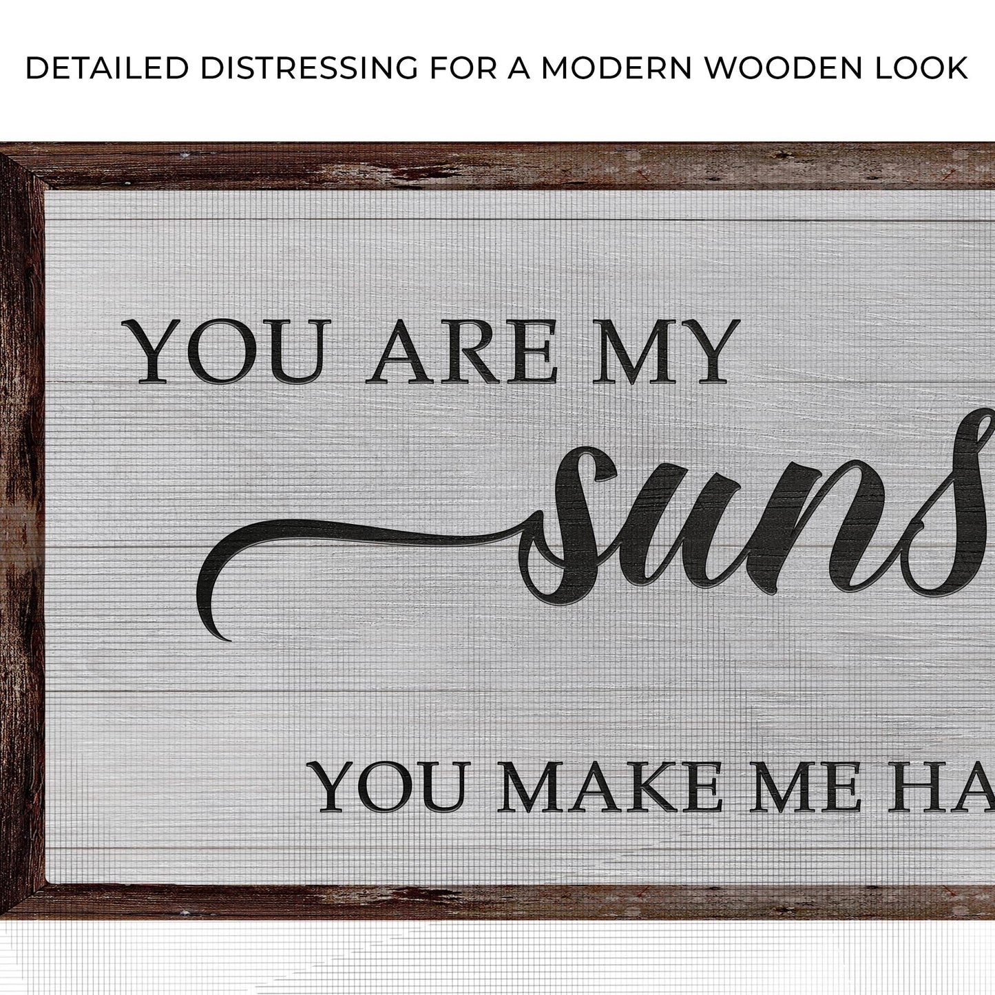 You Are My Sunshine Romantic Canvas Wall Art