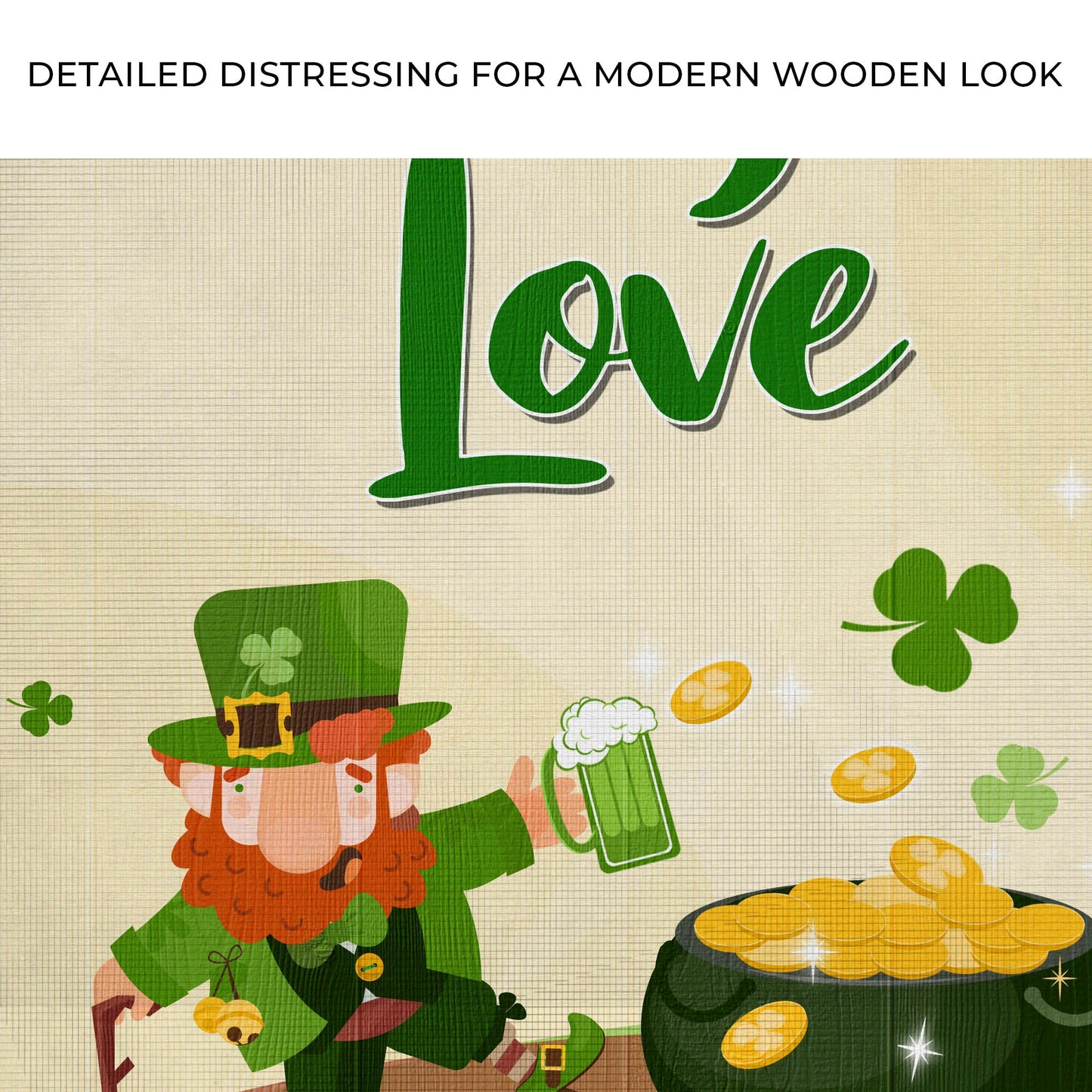 St. Patrick's Day Lucky In Love Canvas Wall Art