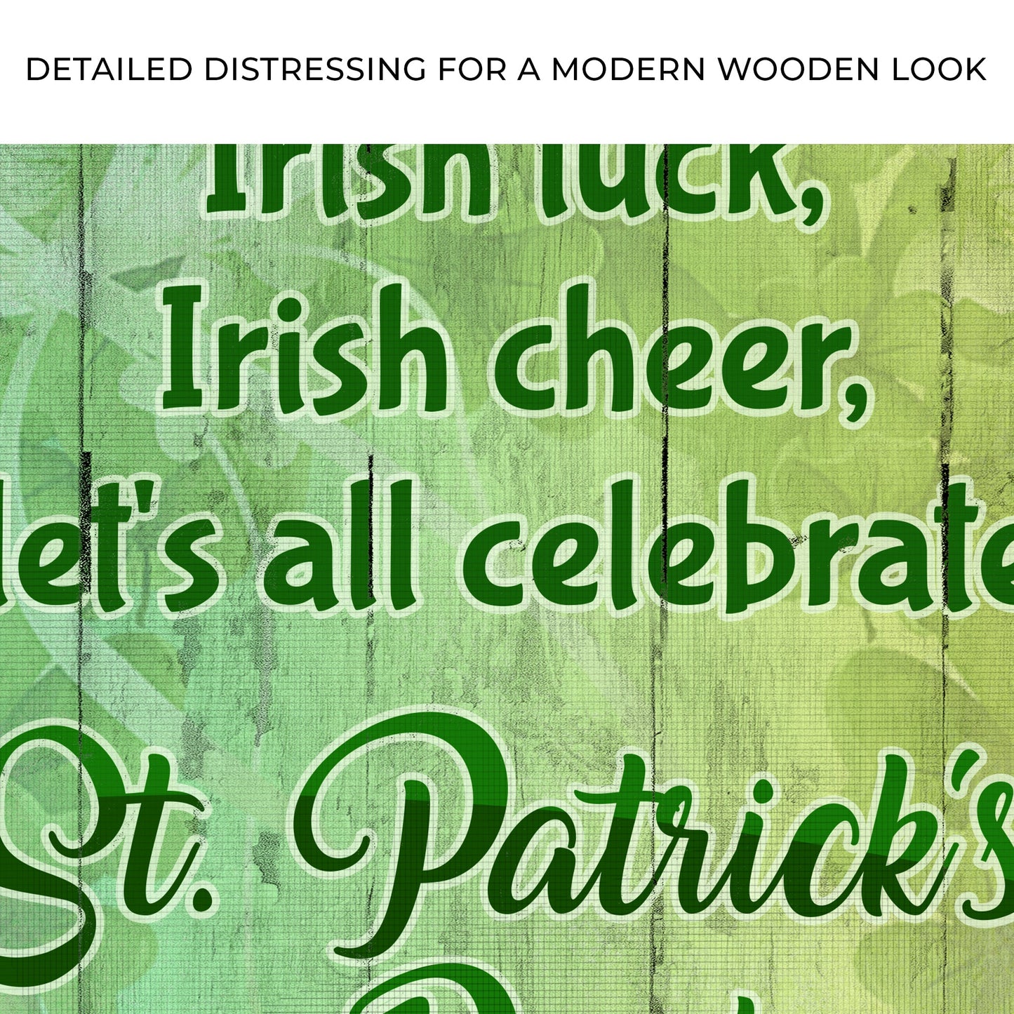 Irish Luck Irish Cheer St. Patrick's Day Canvas Art