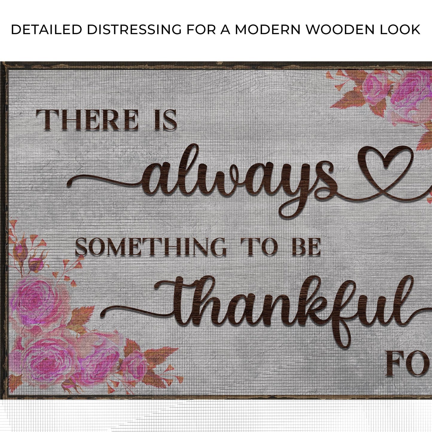 Always Something to Be Thankful For Canvas Wall Art