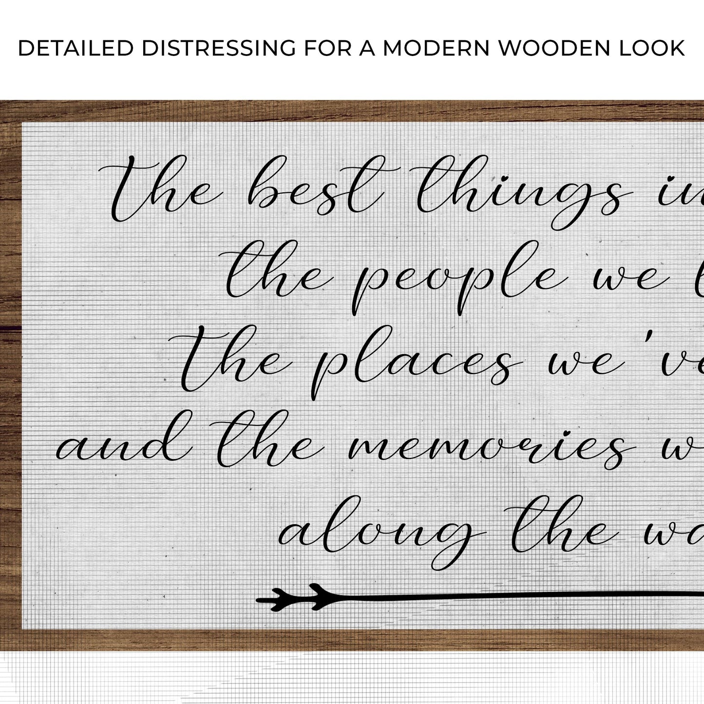 The Best Things in Life Canvas Wall Art Sign