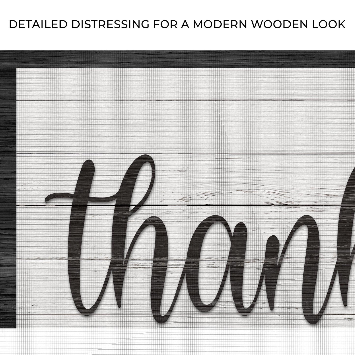Thankful and Blessed Canvas Wall Art Sign