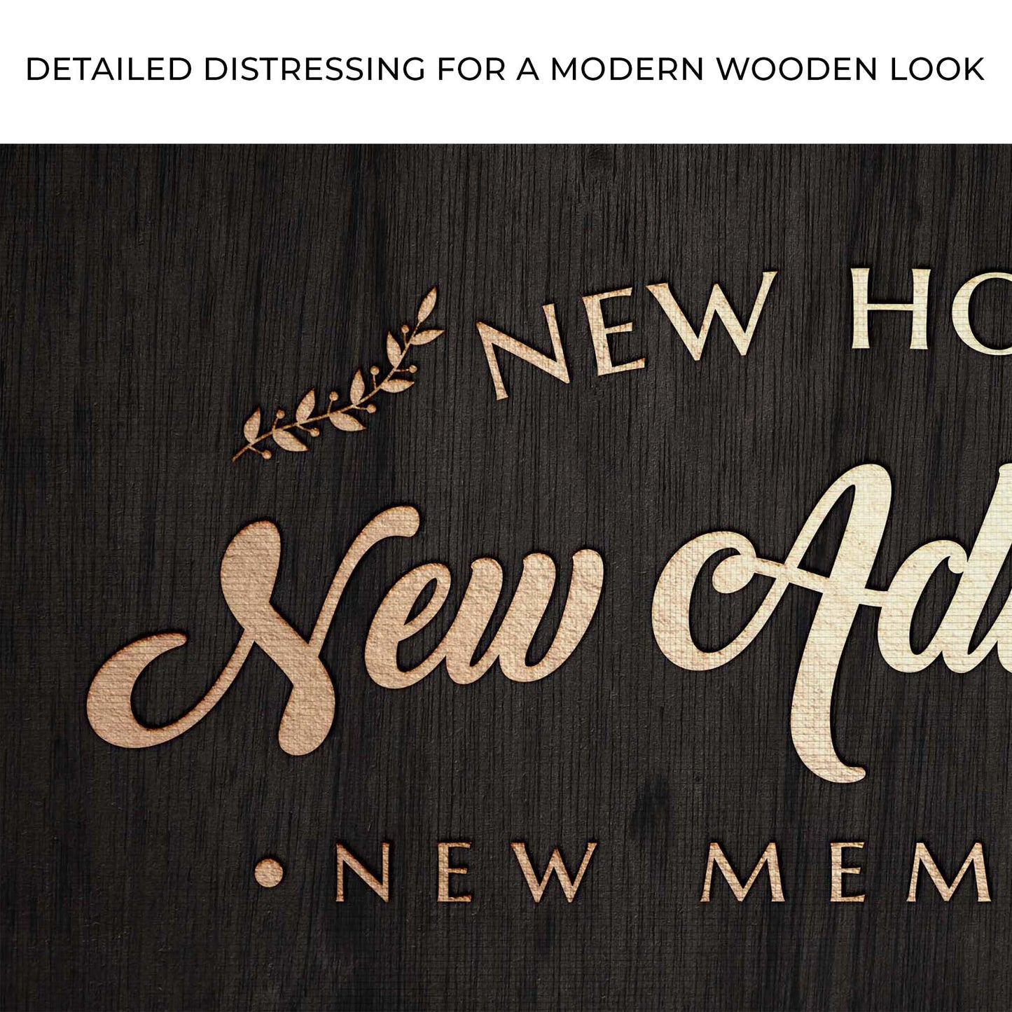 New Home New Adventure New Memories Canvas Sign