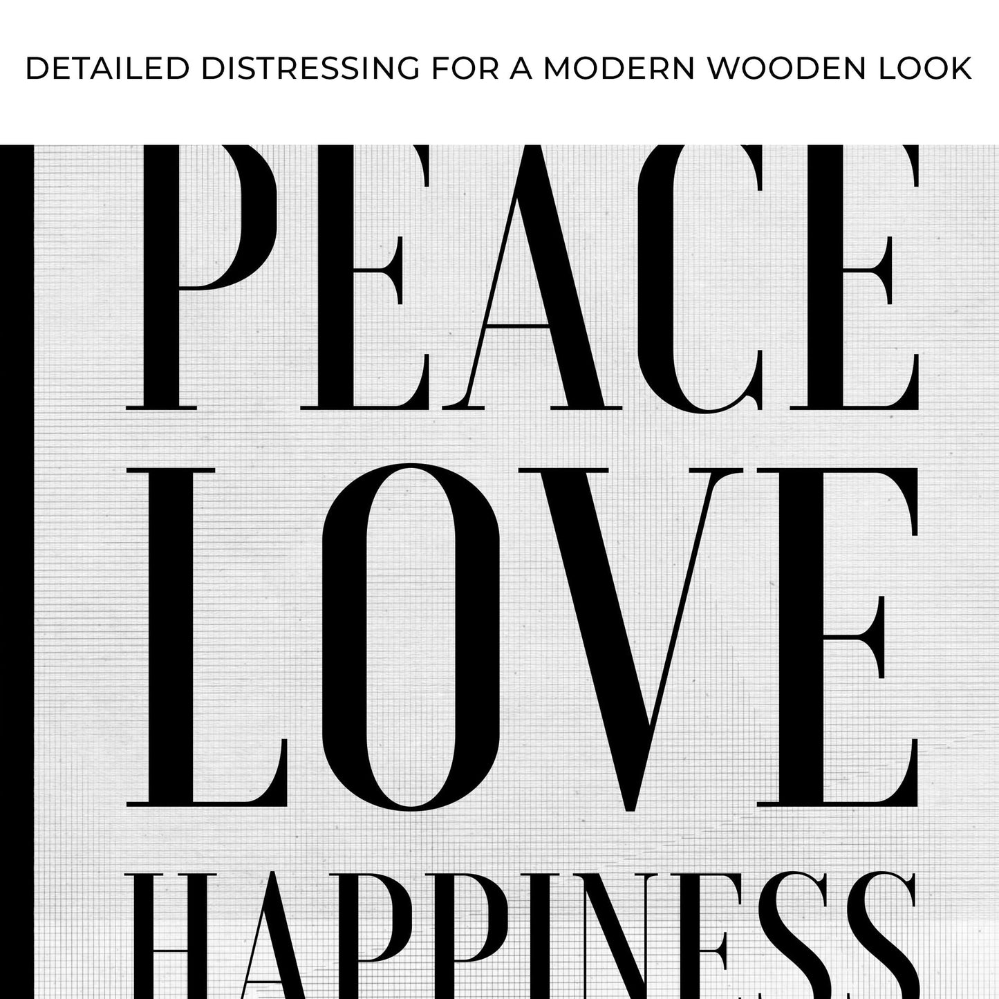 Peace Love Happiness Sign Canvas Wall Art