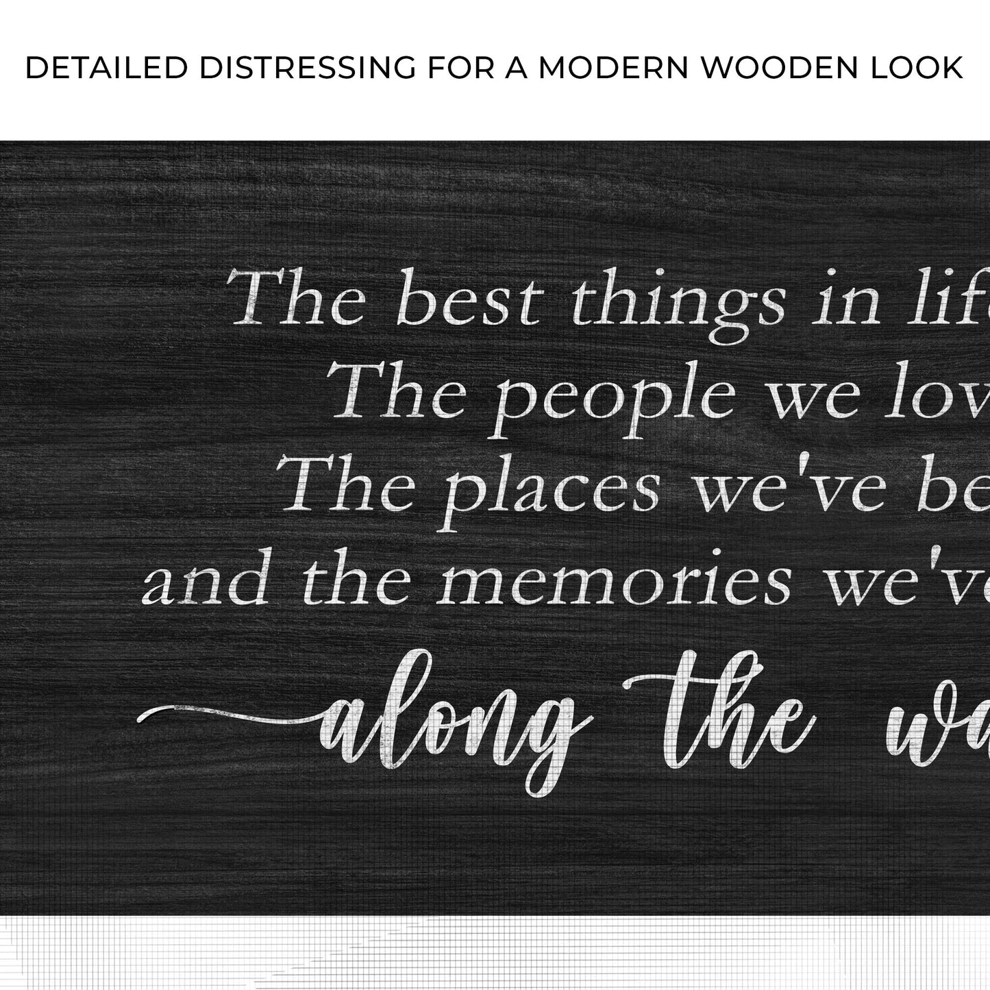 The Best Things in Life Canvas Wall Art Sign