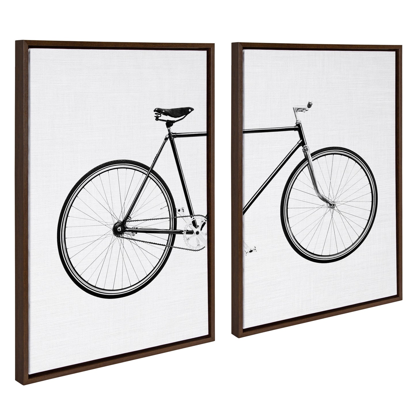 Sylvie Bicycle Framed Canvas by Simon Te of Tai Prints