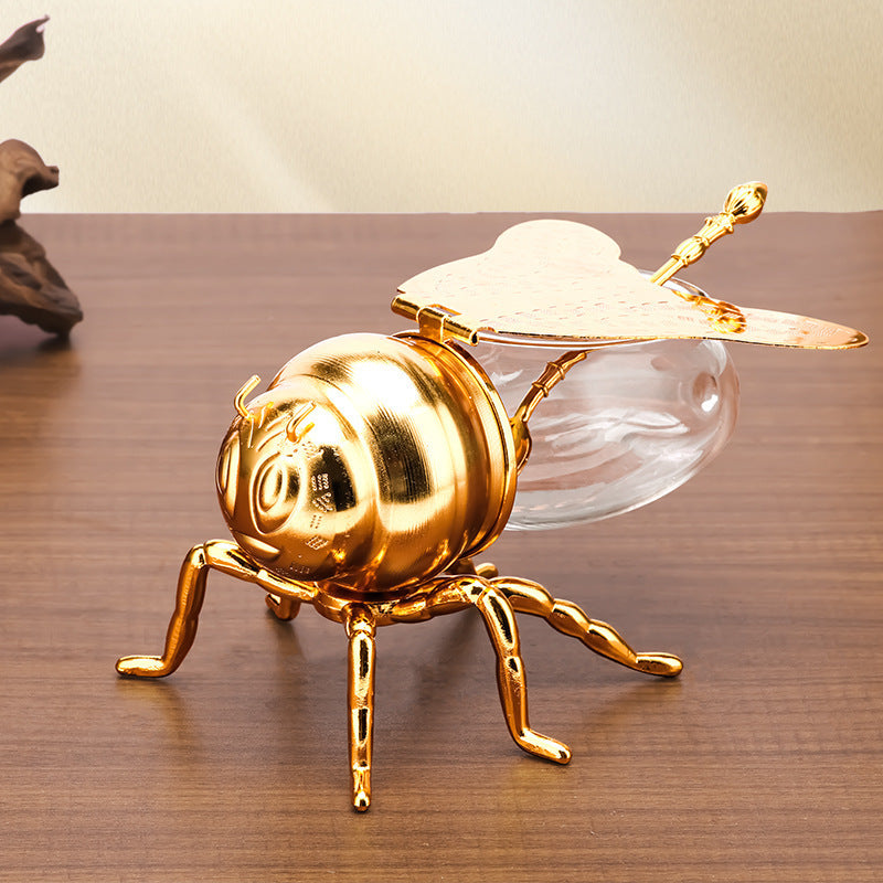 The Golden Hive Keeper - Elegant Craftsmanship for Your Kitchen