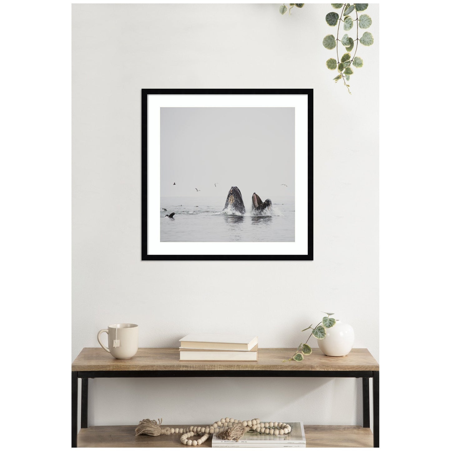 Humpback Whales No. 2 by Laura Evans Framed Wall Art Print