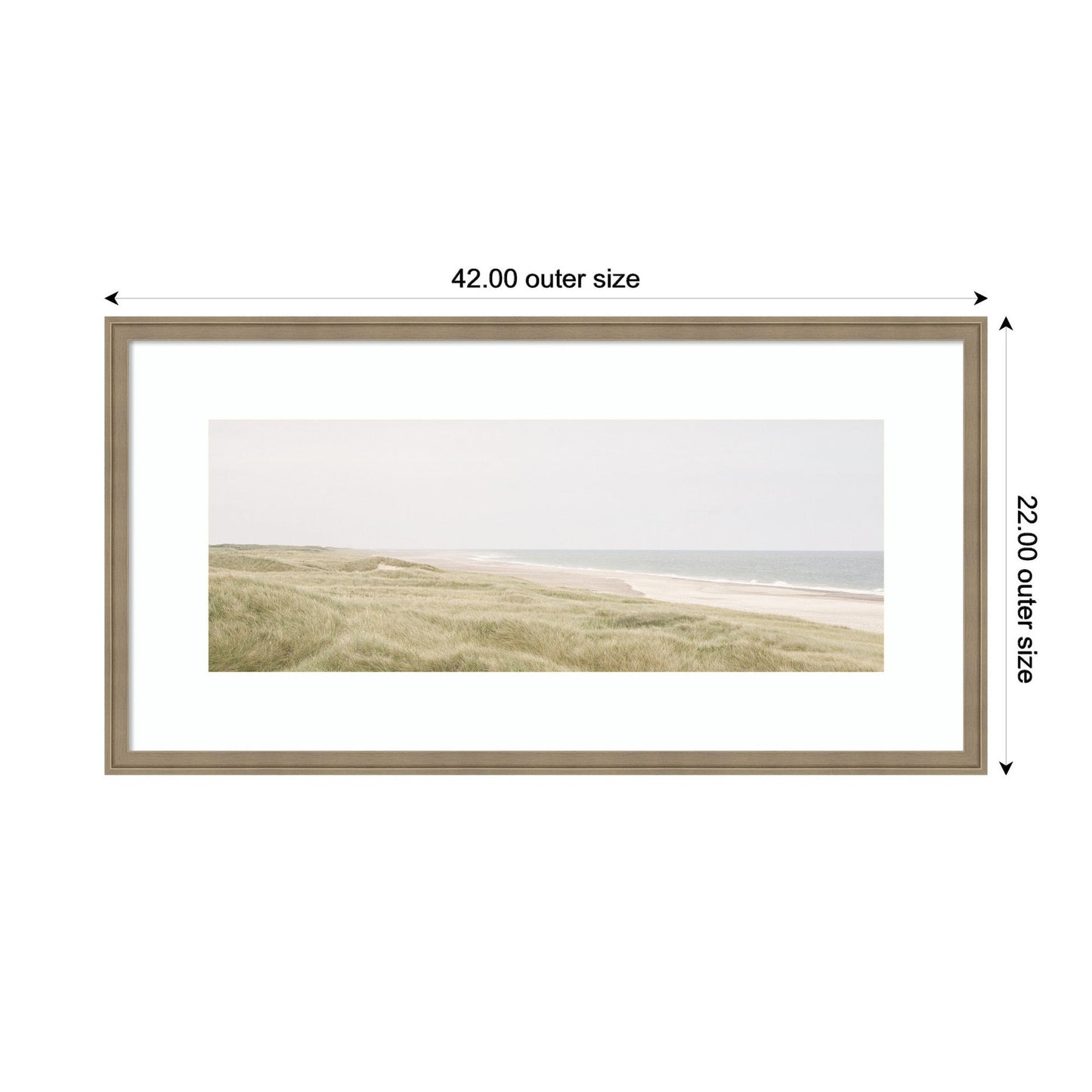 Serene Coastal Shoreline Framed Wall Art