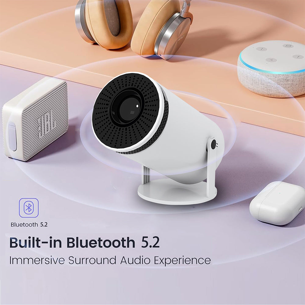 Smart Mini Projector with WiFi & Bluetooth – Turn Any Wall into a 130” Home Theater