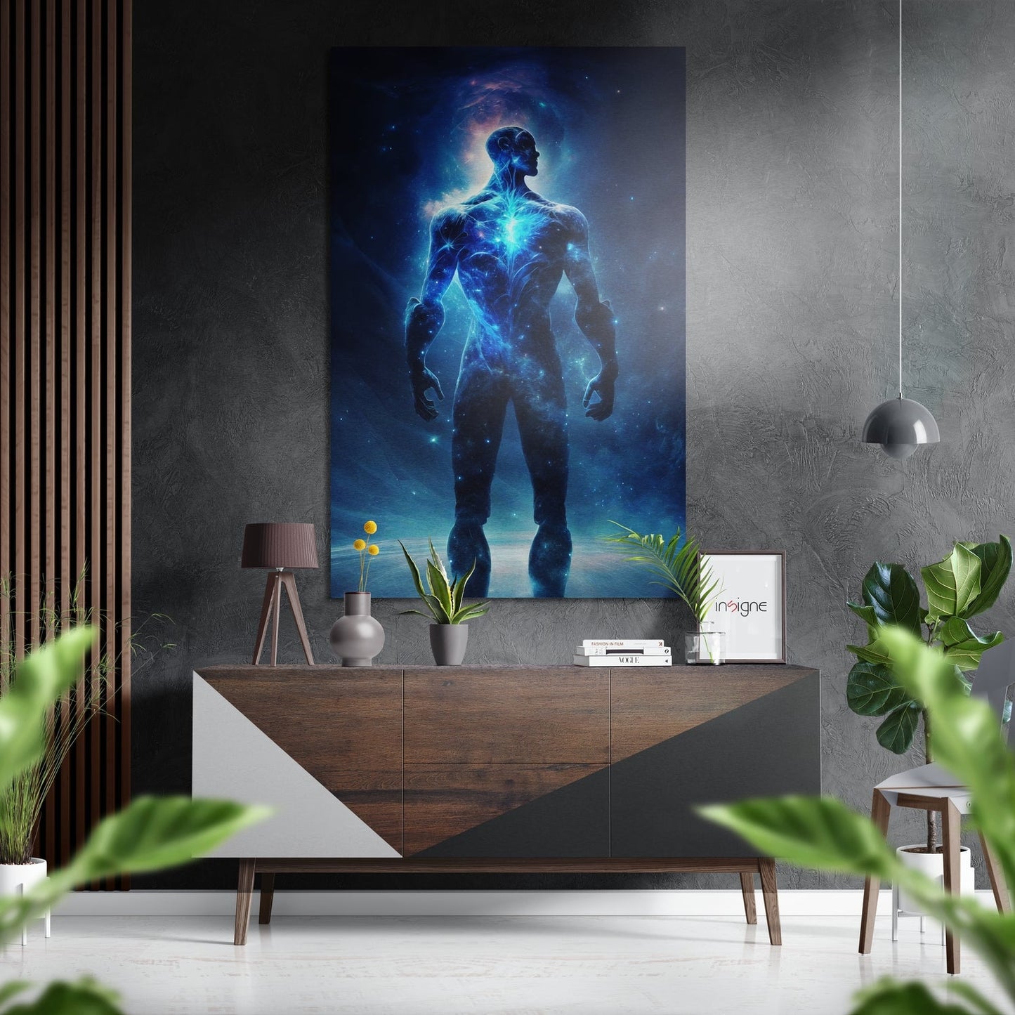 Cosmic Man Metal Wall Art