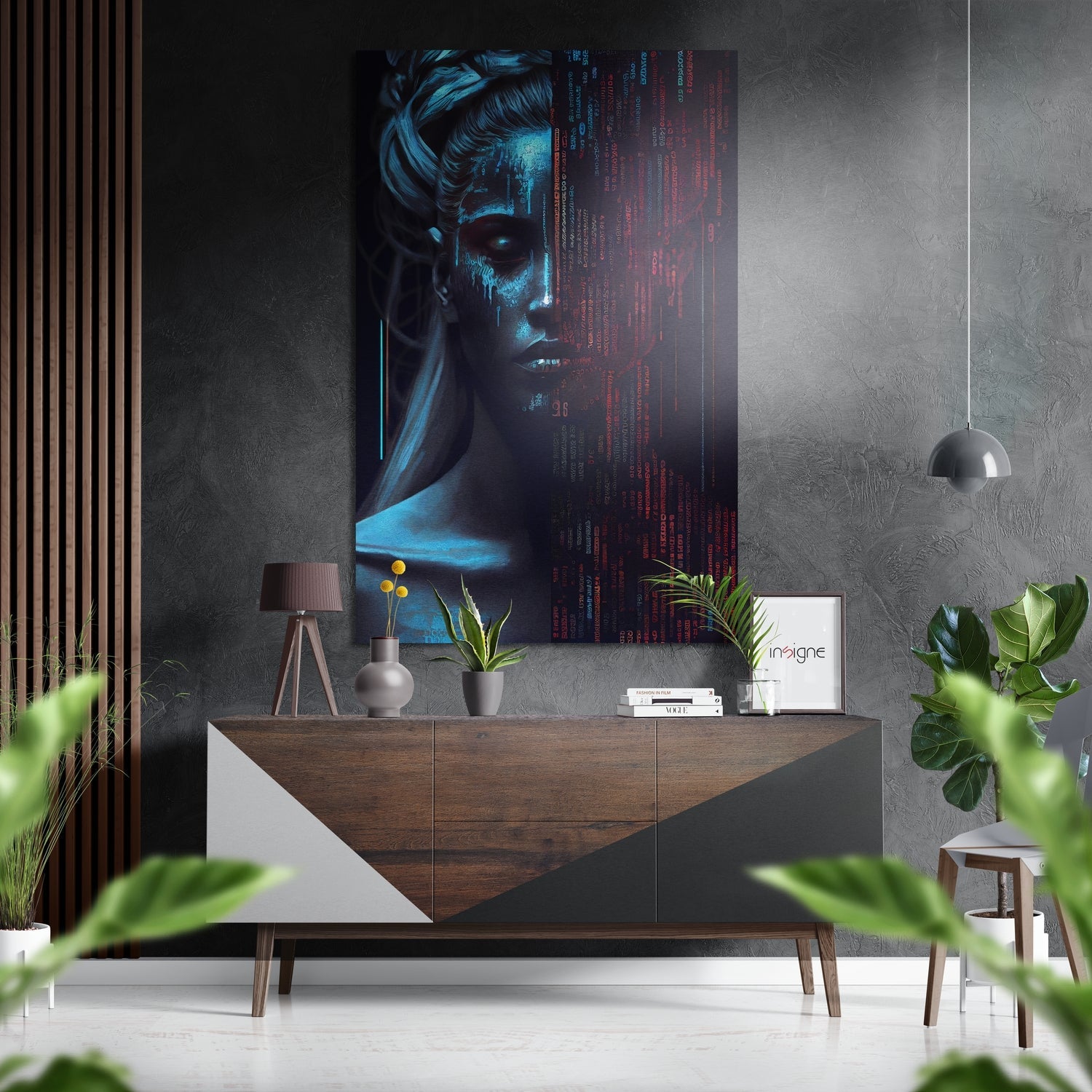 Human Software metal wall art panel