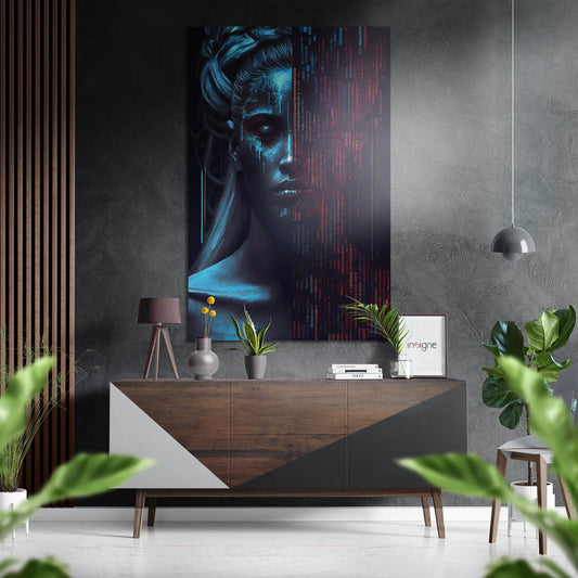 Human Software metal wall art panel
