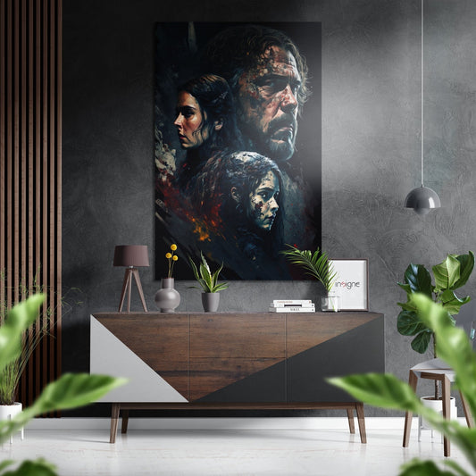 Blade-forged throne brushed aluminum metal wall art