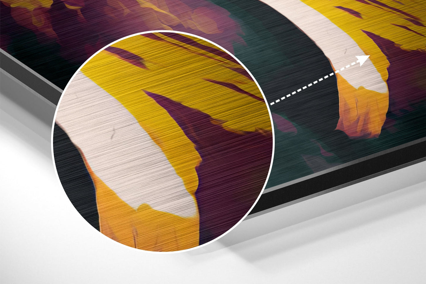 Yellow Jersey Basketball Player Metal Wall Art