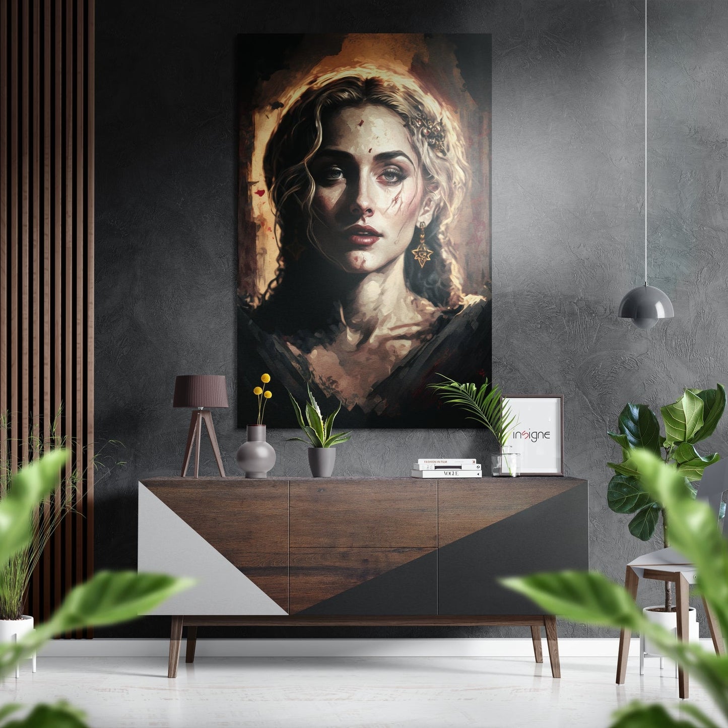 Beauty metal wall art glamour design