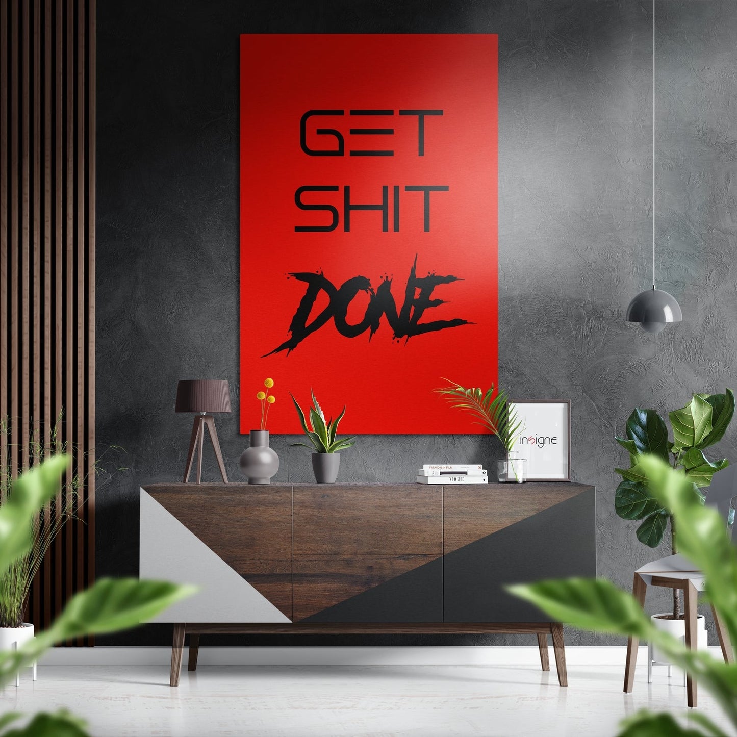Get Shit Done Metal Wall Art