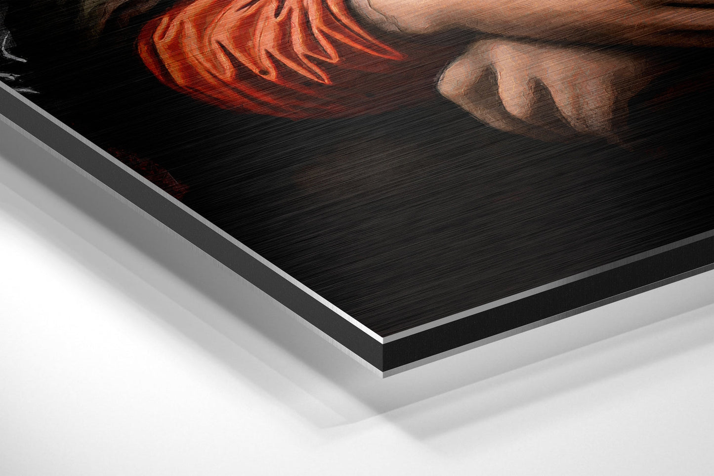 Mona Lisa with a Cat Metal Wall Art