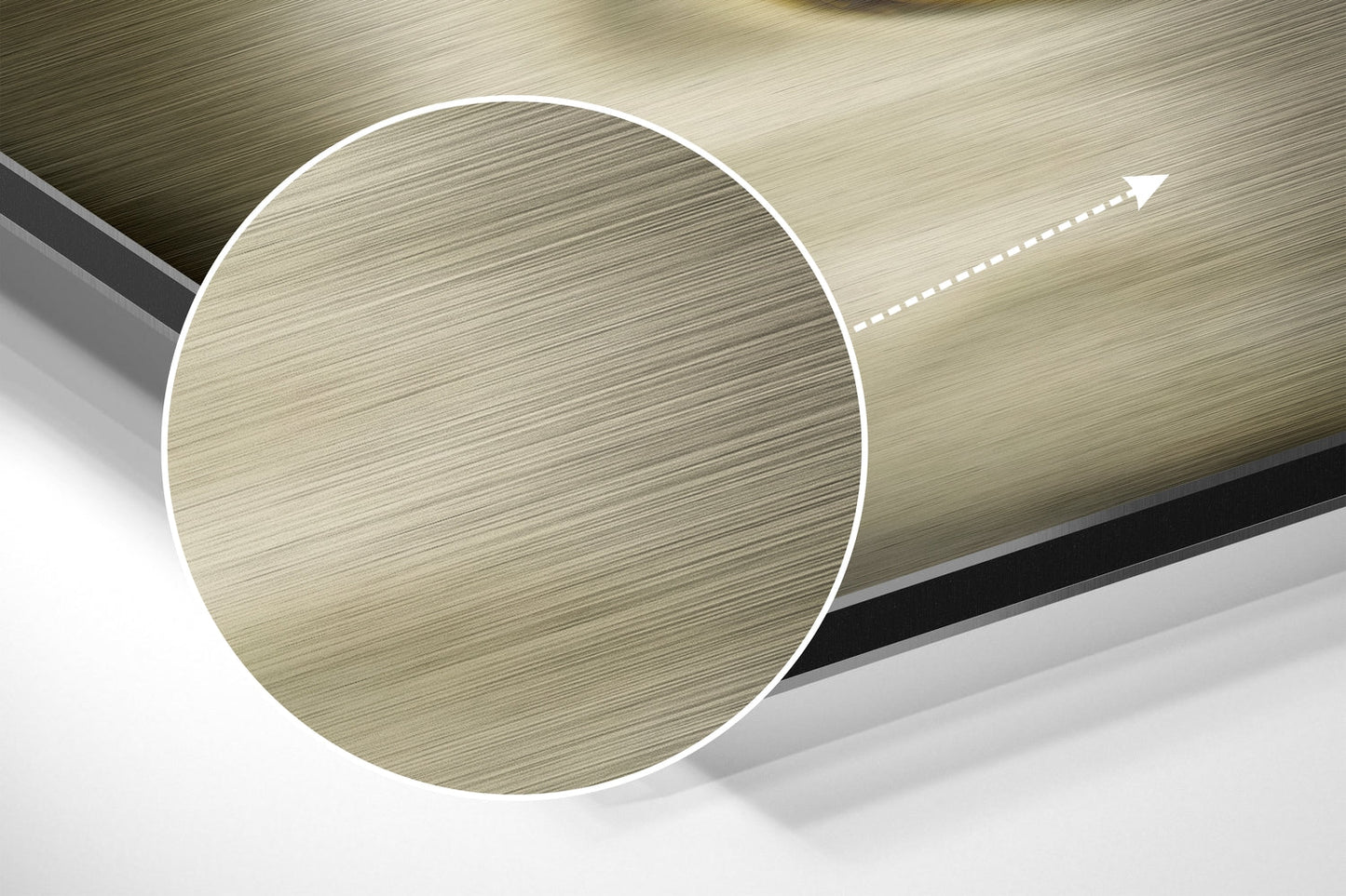 Abstract Brushed Metal Wall Art