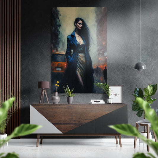 Rebel Look brushed aluminum metal wall art