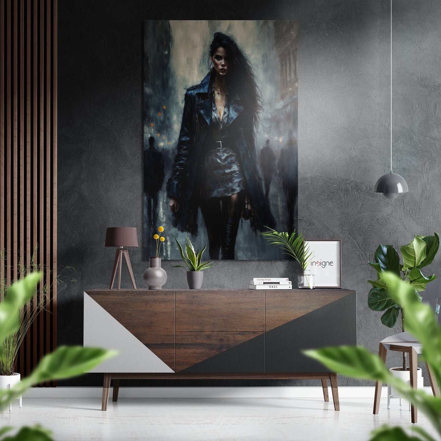 Rebel March brushed aluminum metal wall art