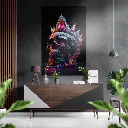Skull metal wall art, graphic design