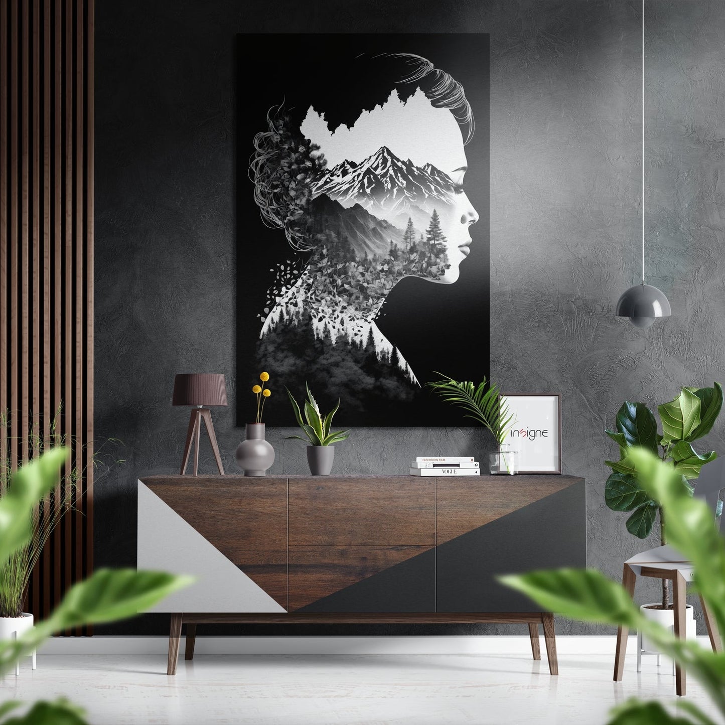Forest in My Mind metal wall art, forest design