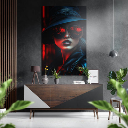 Woman aluminum dibond wall art