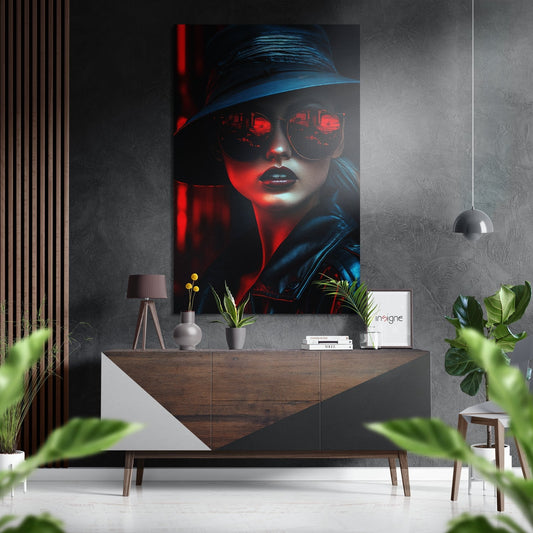 Woman aluminum dibond wall art