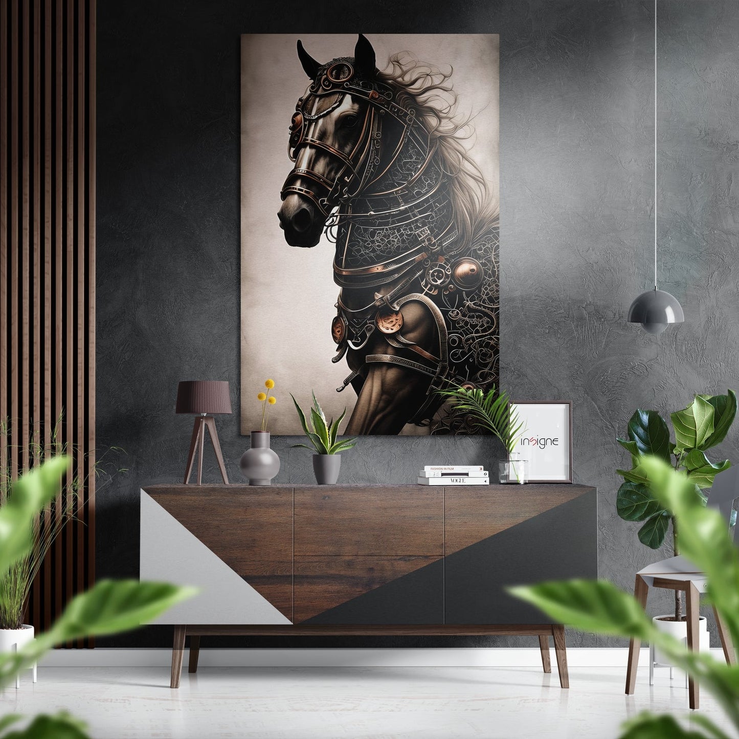Warrior's Horse aluminum dibond wall art