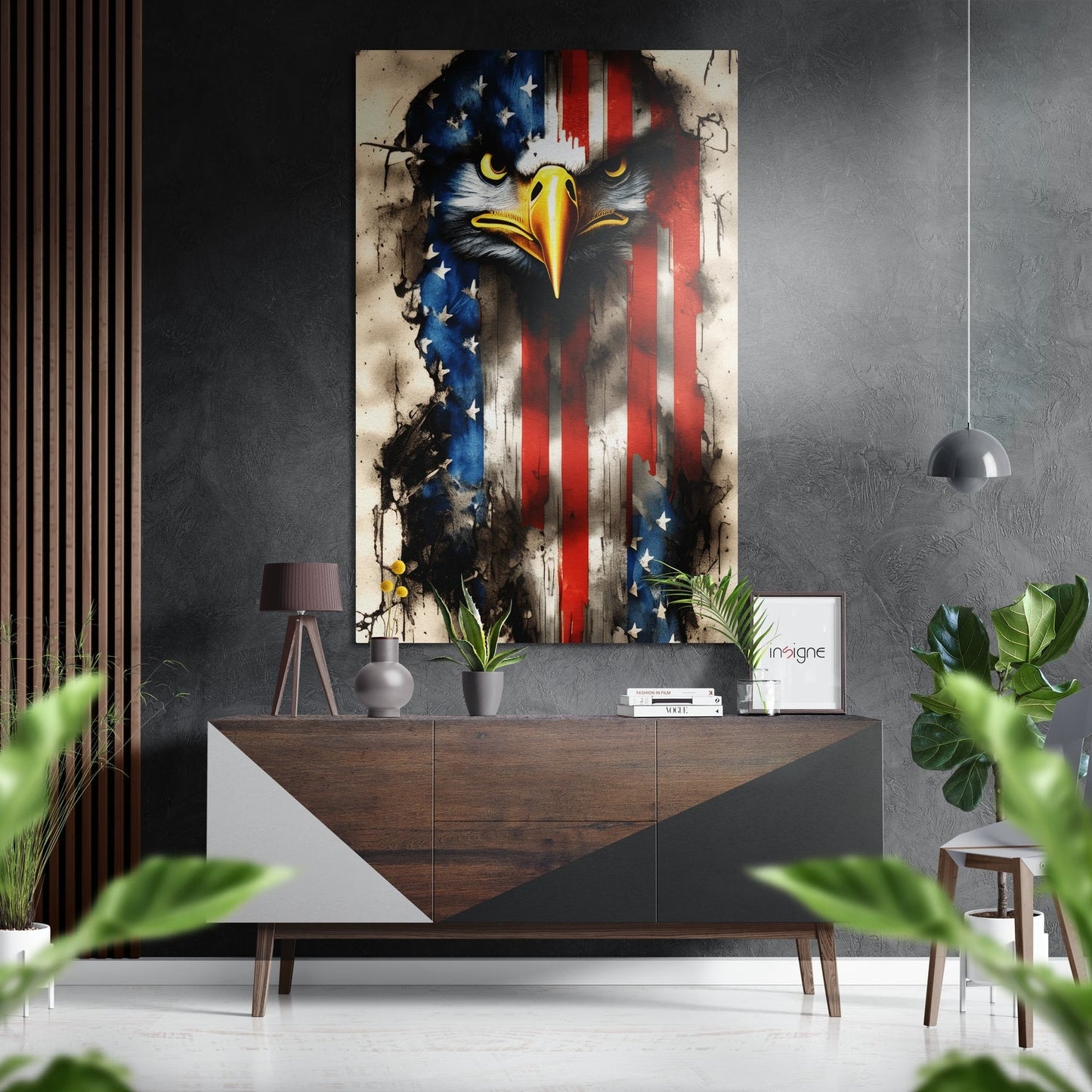 American Eagle metal wall art image