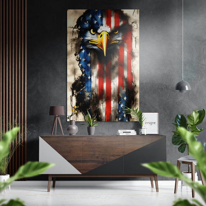American Eagle metal wall art image