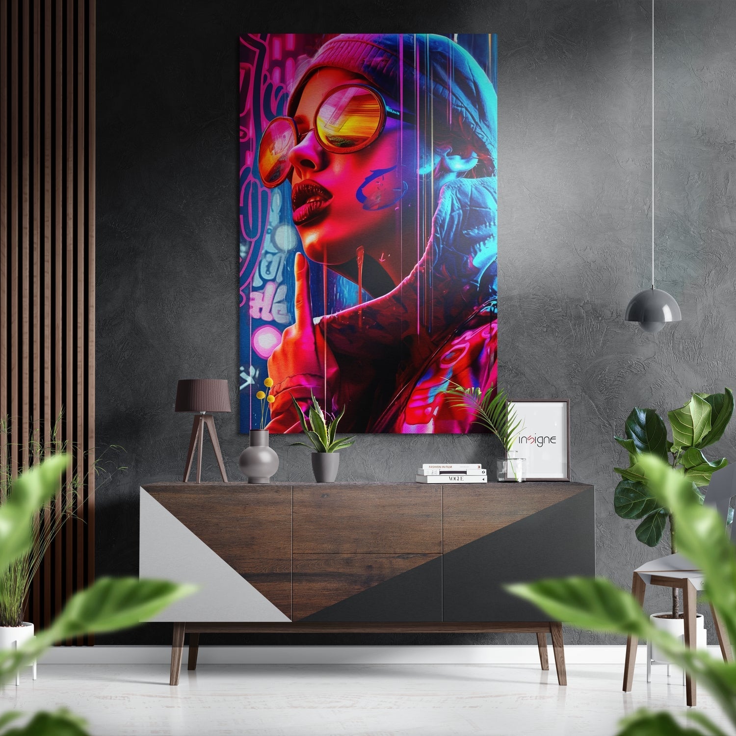 Woman brushed metal wall art aluminum dibond