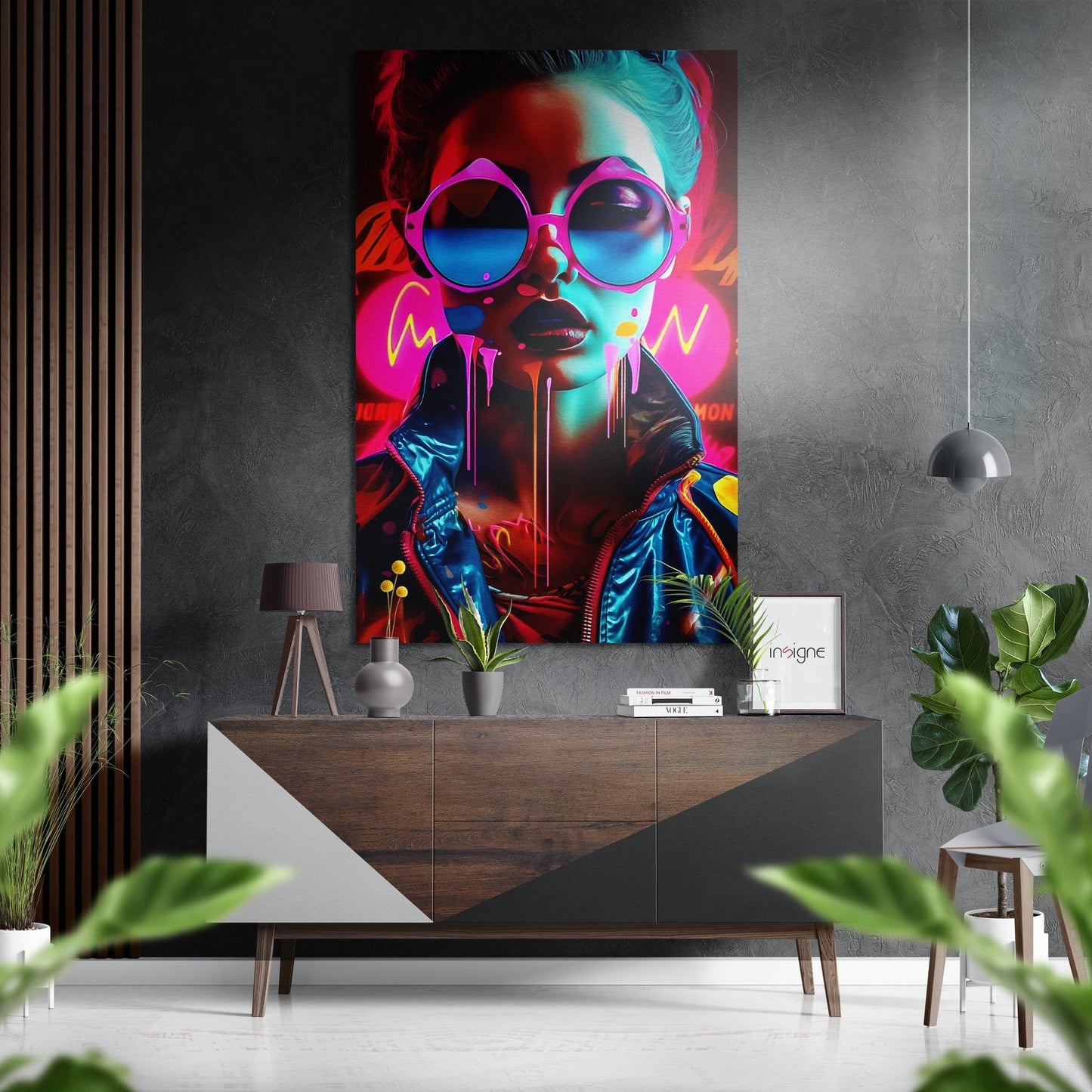 Woman aluminum dibond metal wall art