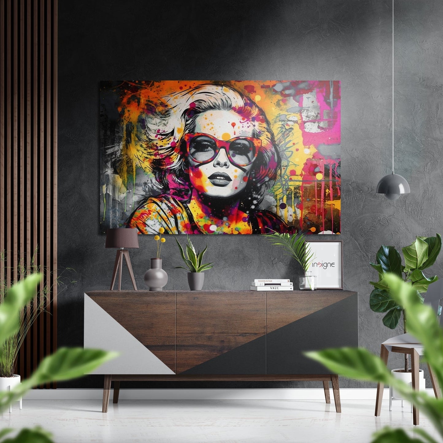 Face of Her Metal Wall Art brushed aluminum dibond
