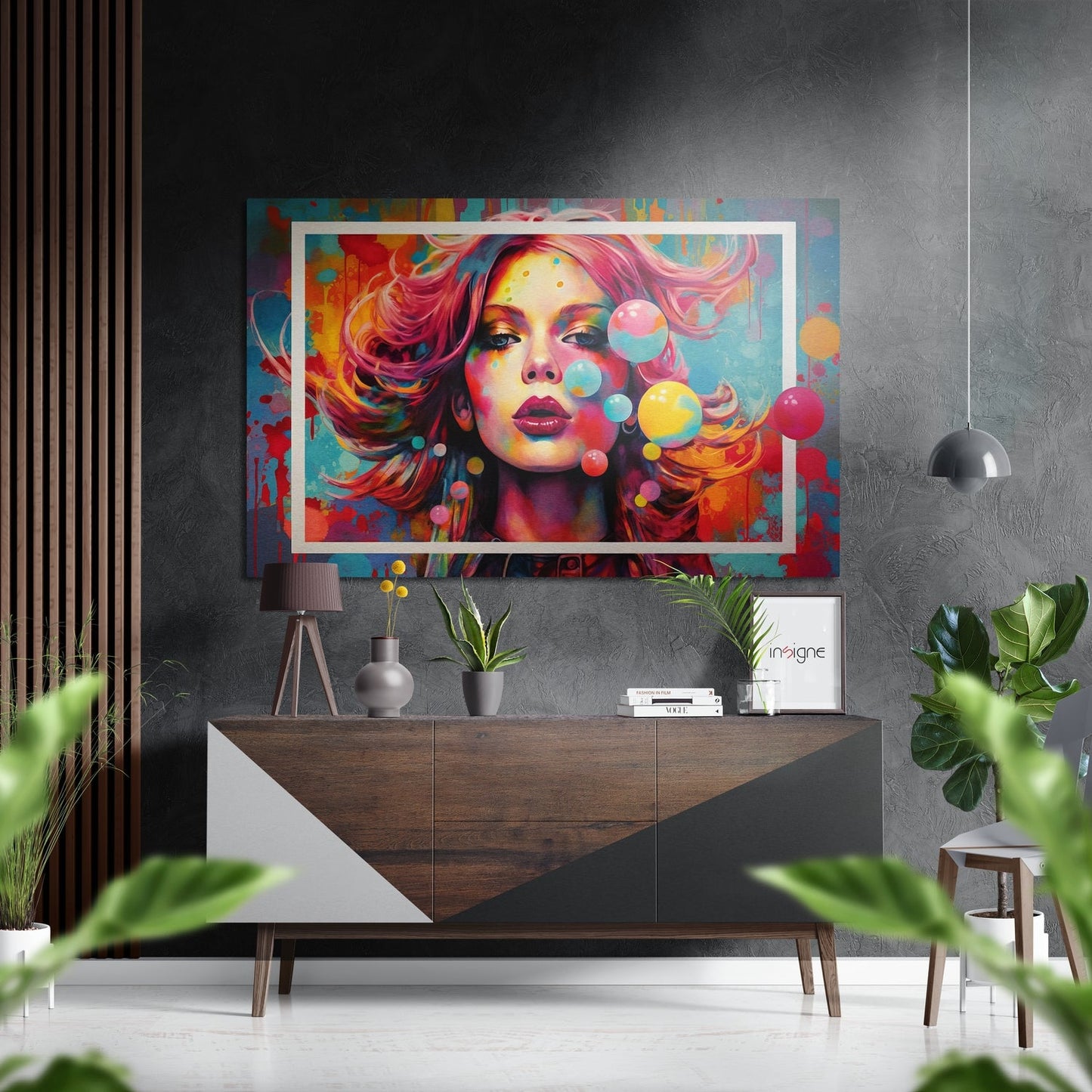 Woman Brushed Metal Wall Art - brushed aluminum portrait