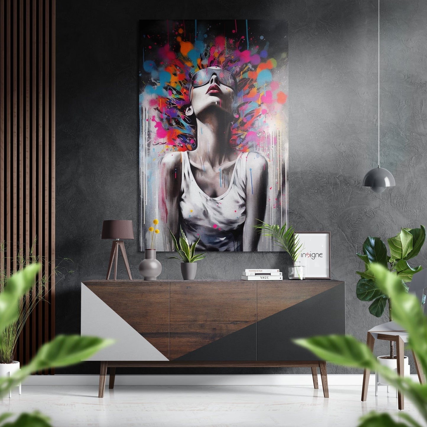 Woman Elegance Metal Wall Art - brushed aluminum portrait