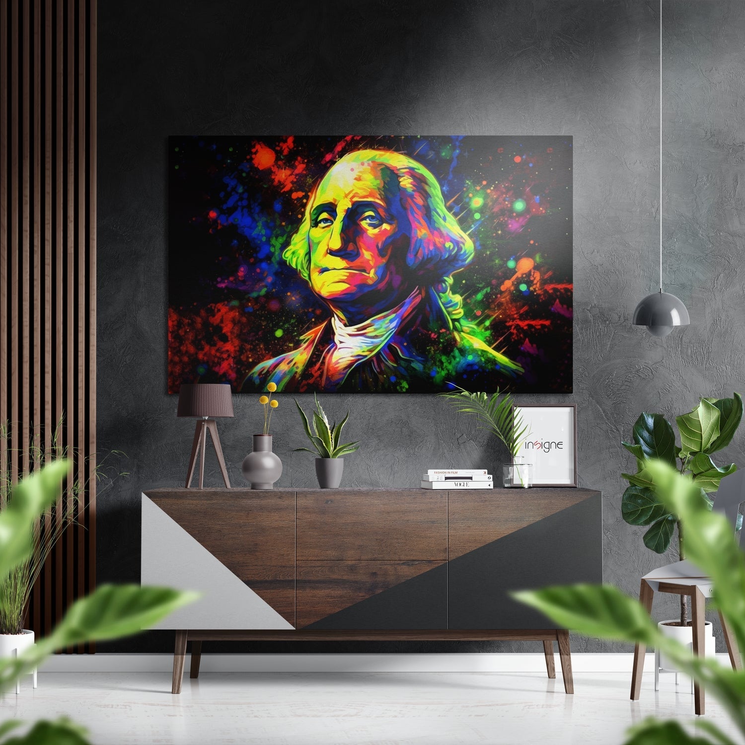 George Washington metal wall art