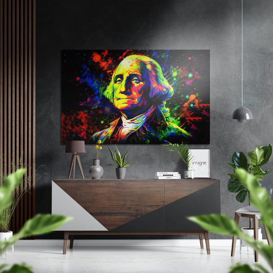 George Washington metal wall art