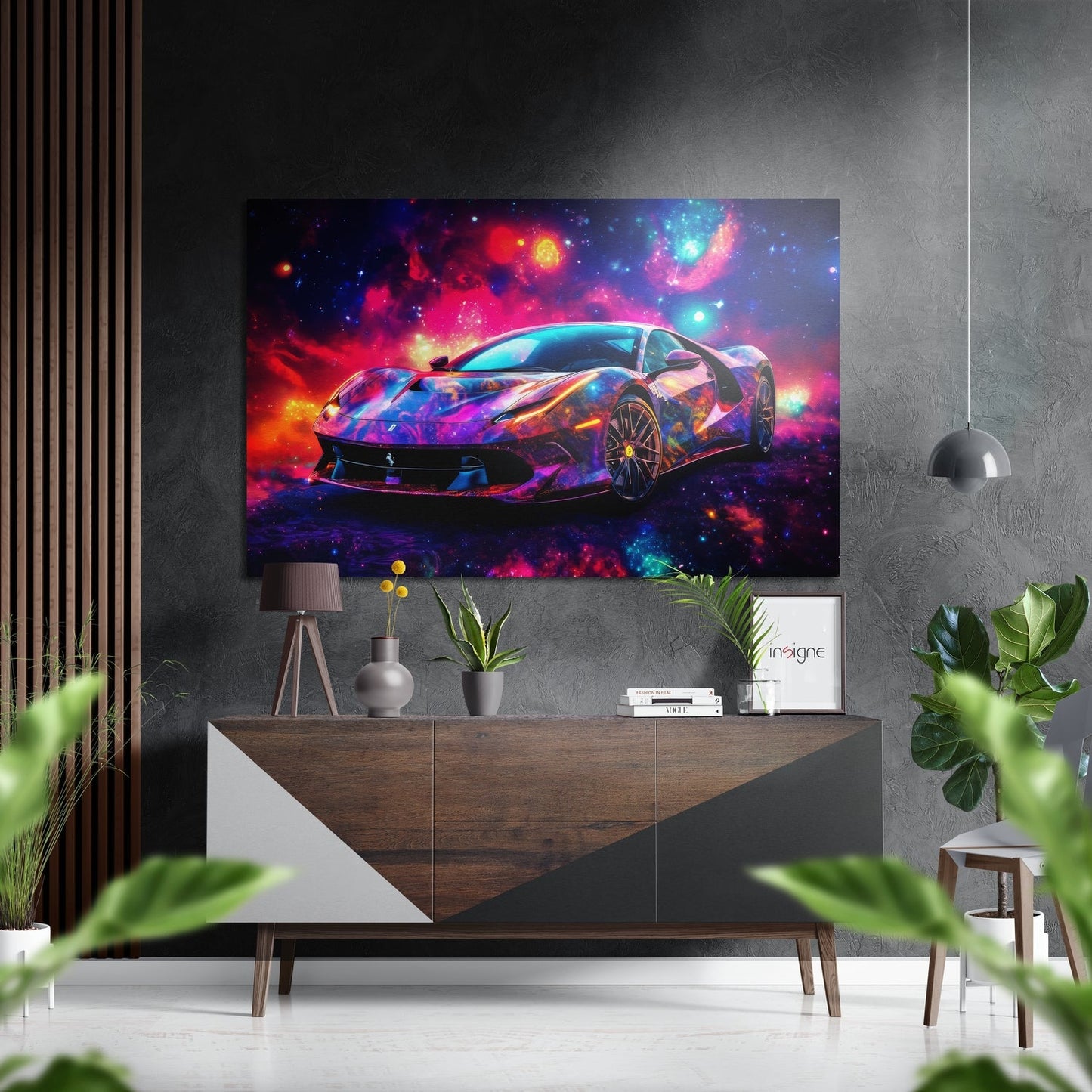Luxury Car metal wall art automotive design