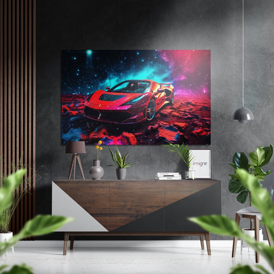 Luxury Car metal wall art print