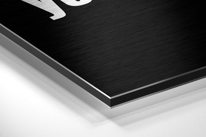 Two Rules for Success Black Quote Metal Wall Art