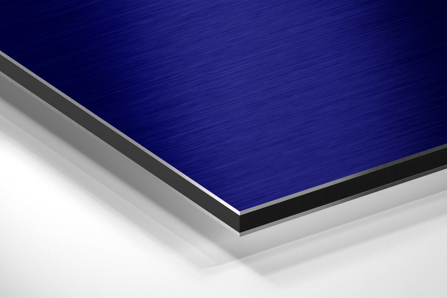 Navy Blue Gradient Keep It Simple Metal Wall Art