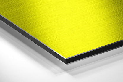 Bold Yellow Keep It Simple Metal Wall Art