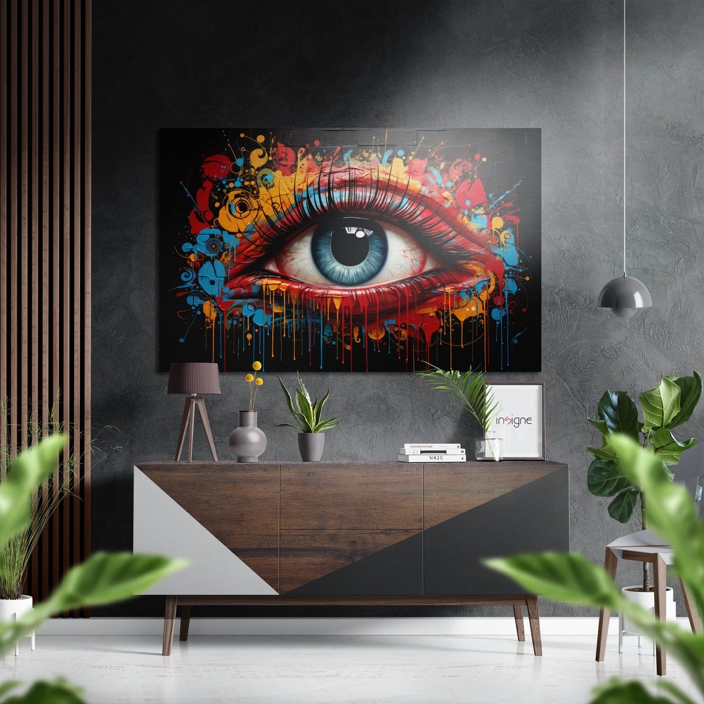 The Eye metal wall art macro eye